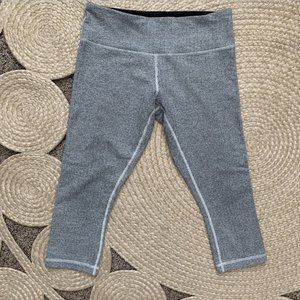 Lululemon gray heathered capri size 8